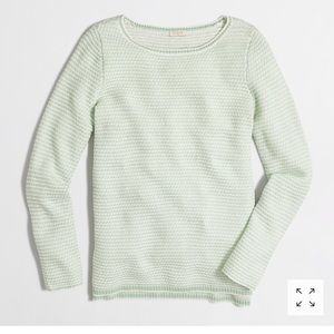 J. Crew Chevron-Stitch Boatneck Sweater